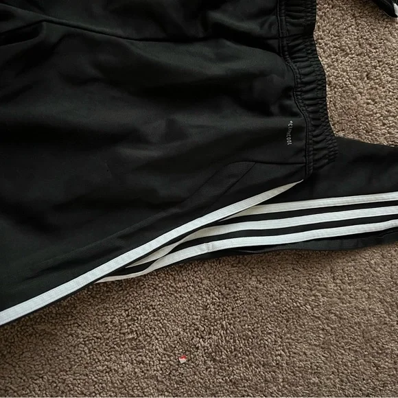 XS adidas black soccer pants, zip at the bottom - Picture 2 of 4
